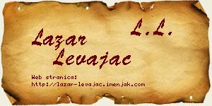 Lazar Levajac vizit kartica